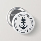 Cute Anchor Ronde Button 5,7 Cm (Voorkant /achterkant)