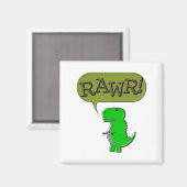 Cute and Angry Speelgoed Dinosaur Magneet (Voorkant / Achterkant)