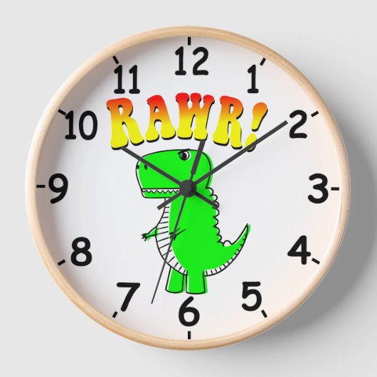 Cute and Angry T-Rex RAWR Groovy Text (Voorkant)