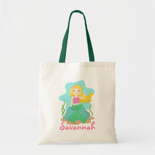 Cute and Beauful Mermaid, voor meisjes Tote Bag