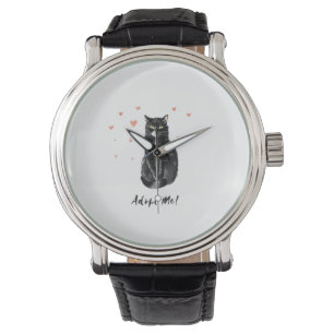 Cute and Black Cat Adoption Me Horloge