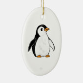 Cute and Chonky Penguin Snowflake Ornament (Rechts)