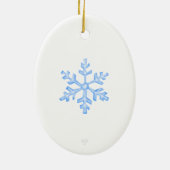 Cute and Chonky Penguin Snowflake Ornament (Achterkant)
