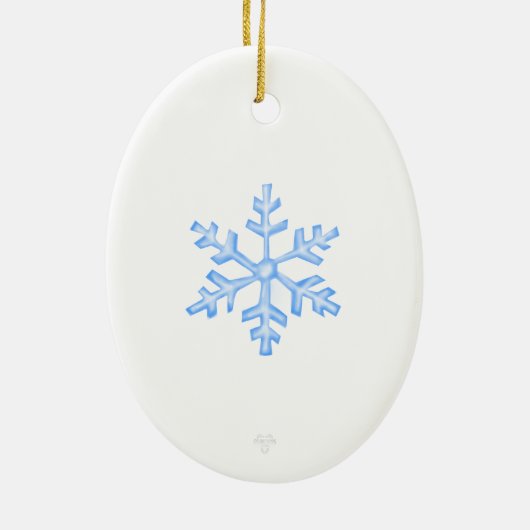 Cute and Chonky Penguin Snowflake Ornament (Achterkant)
