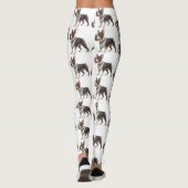 Cute and Colorful Boston Terrier Leggings (Achterkant)