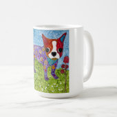 Cute and Colorful Boston Terrier Mok (Voorkant rechts)