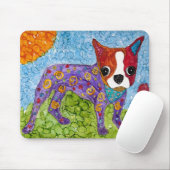 Cute and Colorful Boston Terrier Mousepad Muismat (Met muis)