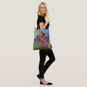 Cute and Colorful Chihuahua Canvas tas (Op model)