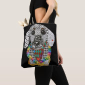 Cute and Colorful Dachshund Canvas tas (Dichtbij)