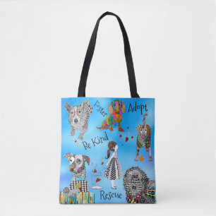 Cute and Colorful Dog and Cat Pet Adoption Tas