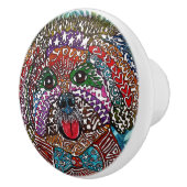 Cute and Colorful Havanese Dog Keramische Knop (Rechts)