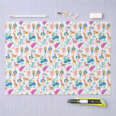 Cute and Colorful Jungle Animals Pattern Tissuepapier (Craft)