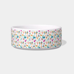 Cute and Colorful Jungle Animals Pattern Voerbakje
