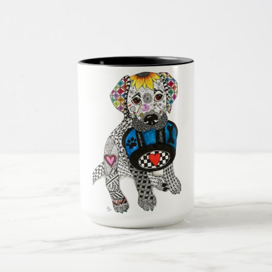 Cute and Colorful Labrador Retriever Mok (Midden)