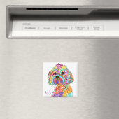 Cute and Colorful Yorkipoo Magnet Magneet (Insitu (Vaatwasser))