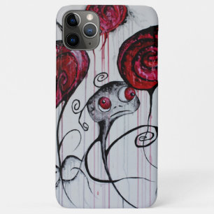 Cute and Creepy Creaty Whimsical Gothic Horror Art iPhone 11 Pro Max Hoesje