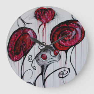 Cute and Creepy Creaty Whimsical Gothic Horror Art Grote Klok