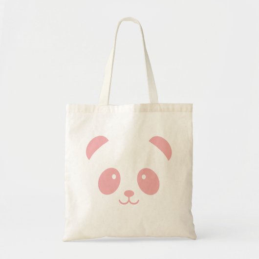 Cute and Cudly Pink Panda Canvas tas (Voorkant)