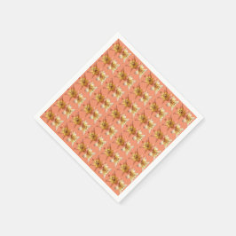 Cute and Elegant Lily Flower Photo Ontworpen Servet