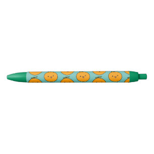 Cute and Fun Kawaii Oranje Writing Zwarte Inkt Pen