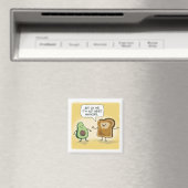 Cute and Funny Avocado Toast Magneet (Insitu (Vaatwasser))
