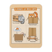Cute and Funny Cats in Boxes Magneet (Verticaal)