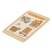 Cute and Funny Cats in Boxes Magneet (Linkerzijde)