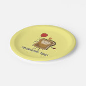 Cute and Funny Celebratory Toast Papieren Bordje (Gekanteld)