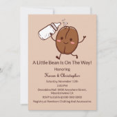 Cute And Funny Coffee Lover Baby Shower Invitation (Devant)