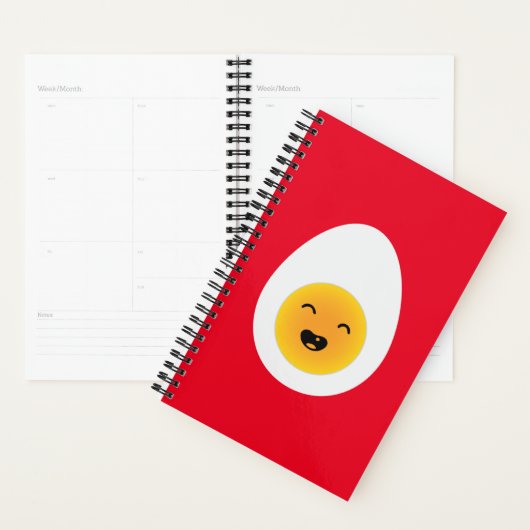 Cute and Funny Deviled Egg American Breakfast Planner (Display)