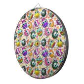 Cute and Funny Easter Eggs Cartoon Dartbord (Voorkant Rechts)