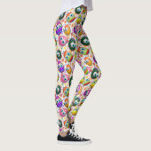 Cute and Funny Easter Eggs Cartoon Leggings (Rechts)