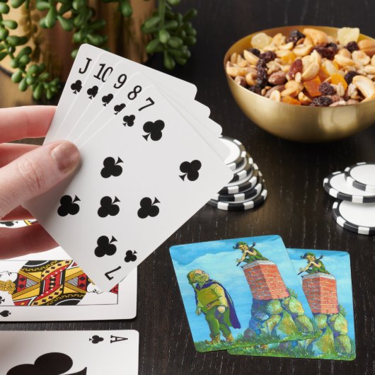 Cute and Funny Elf Designed Poker Pplaykaarten Speelkaarten (Insitu)