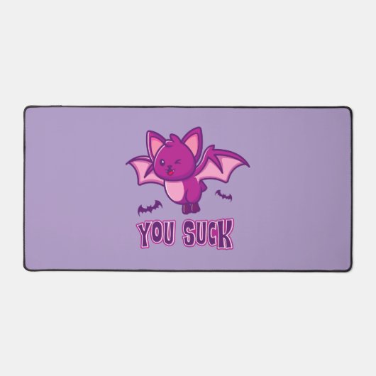 Cute and Funny Halloween Vampire Bats You Suck (Recto)