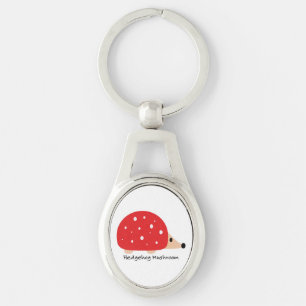 Cute and Funny Hedgel Mushroom Sleutelhanger