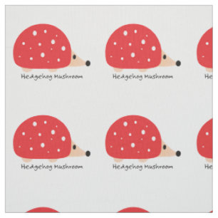 Cute and Funny Hedgel Mushroom Stof