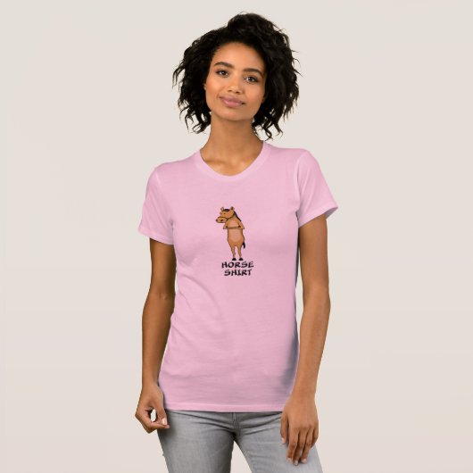 Cute and Funny Horse T-shirt (Voorkant volledig)