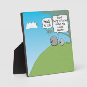 Cute and Funny Little Boulder Ready to Roll Fotoplaat (Voorkant)