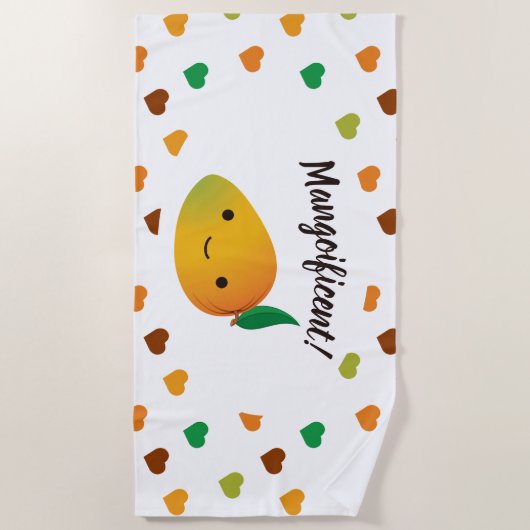 Cute and Funny Mangoificent Mango Strandlaken (Voorkant)