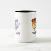 Cute and Funny Peanut Butter Je bent mijn jam Mok (Midden)