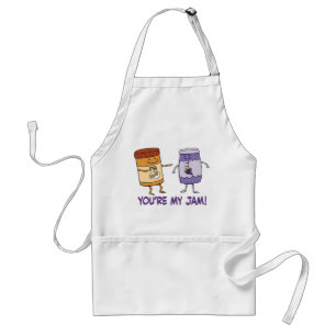 Cute and Funny Peanut Butter Je bent mijn jam Standaard Schort