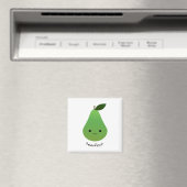 Cute and Funny Pearfect Pear Magneet (Insitu (Vaatwasser))