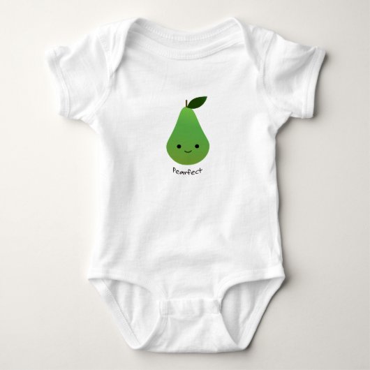 Cute and Funny Pearfect Pear Romper (Voorkant)