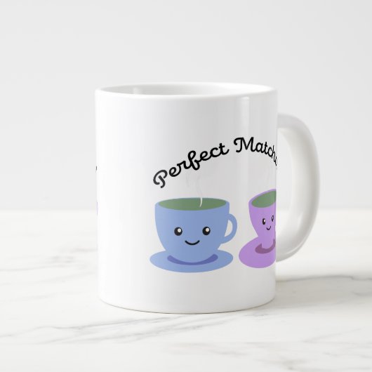 Cute and Funny Perfect Matcha Extra Grote Beker (Voorkant rechts)