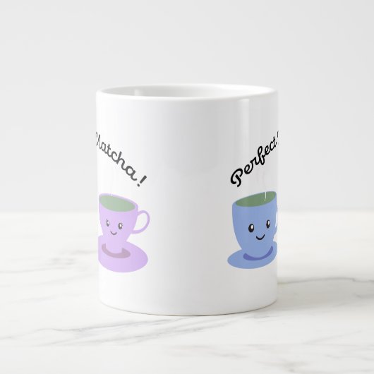 Cute and Funny Perfect Matcha Extra Grote Beker (Voorkant)