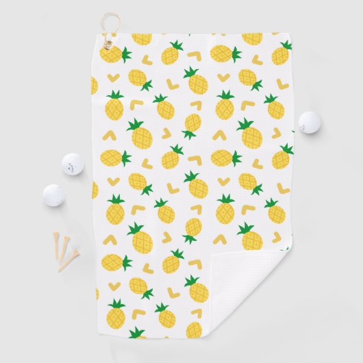 Cute and Funny Pineapple Pattern Golfhanddoek (Insitu)