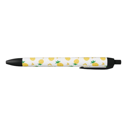 Cute and Funny Pineapple Pattern Zwarte Inkt Pen (Bodem)