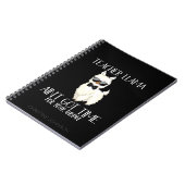 Cute and Funny Teacher Llama | Aangepaste naam Notitieboek (Linkerzijde)
