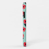 Cute and Girly Red Flowers Pattern Case-Mate iPhone Case (Achterkant/rechts)