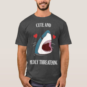 Cute and Mildly Threatening Shark Adults and Kids T-shirt